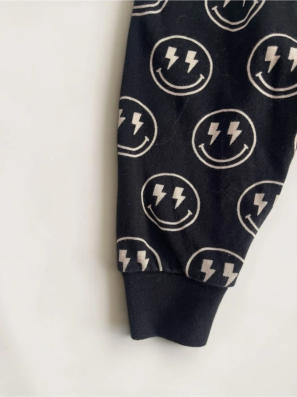 LPK Lightening Bolt Smiley Face Comfy Cozy Sweatshirt Jogger Set